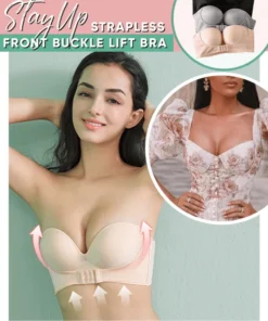 חזיית הרמת אבזם קדמית של StayUp סטרפלס