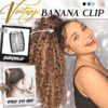 קליפ שיער בננה וינטג'