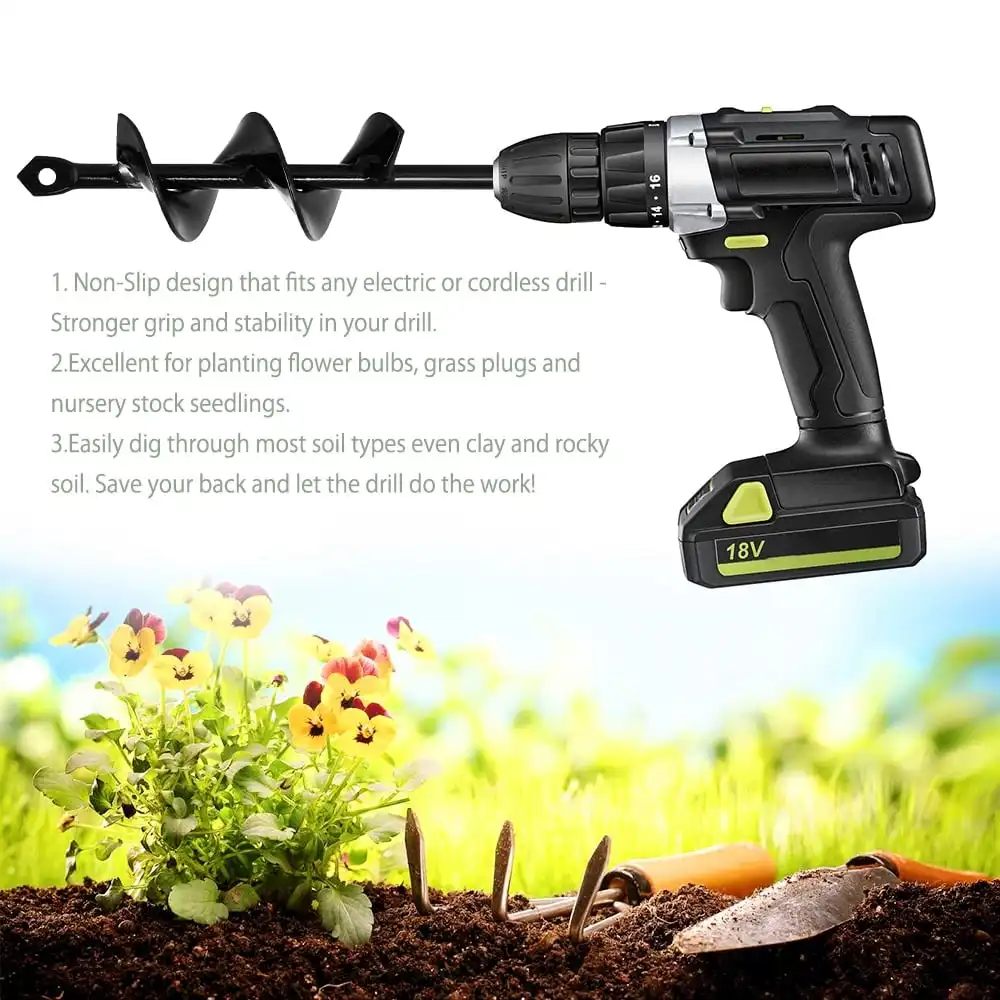 אדנית מקדחת חורים ספירלית לגינה - Image 2