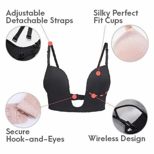 חזיית גב נמוך של LaxChic U-Plunge - Image 7