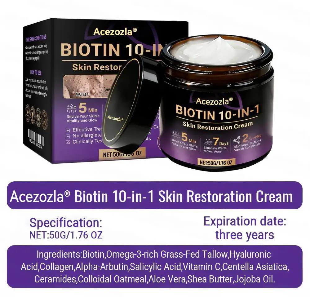 Acezozla® Biotin 10-in-1 קרם שיקום העור - Image 15