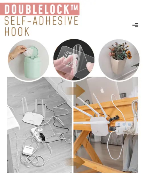 וו דביק עצמי של DoubleLock