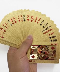 קלפי פוקר מפואר זהב 24K פויל